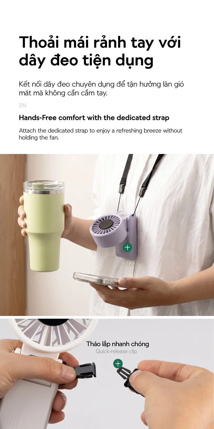 Quạt cầm tay gấp gọn LocknLock Foldable handheld fan 2 Màu - ENF326 14 quat cam tay gap gon locknlock foldable handheld fan 2 mau enf326 description 1785050318