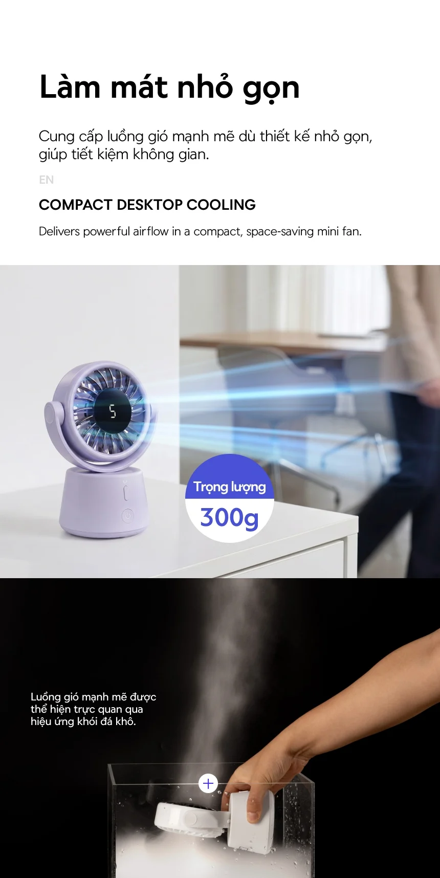 quat de ban mini locknlock mini desktop fan mau nga mau tim enf336 description 1785050361