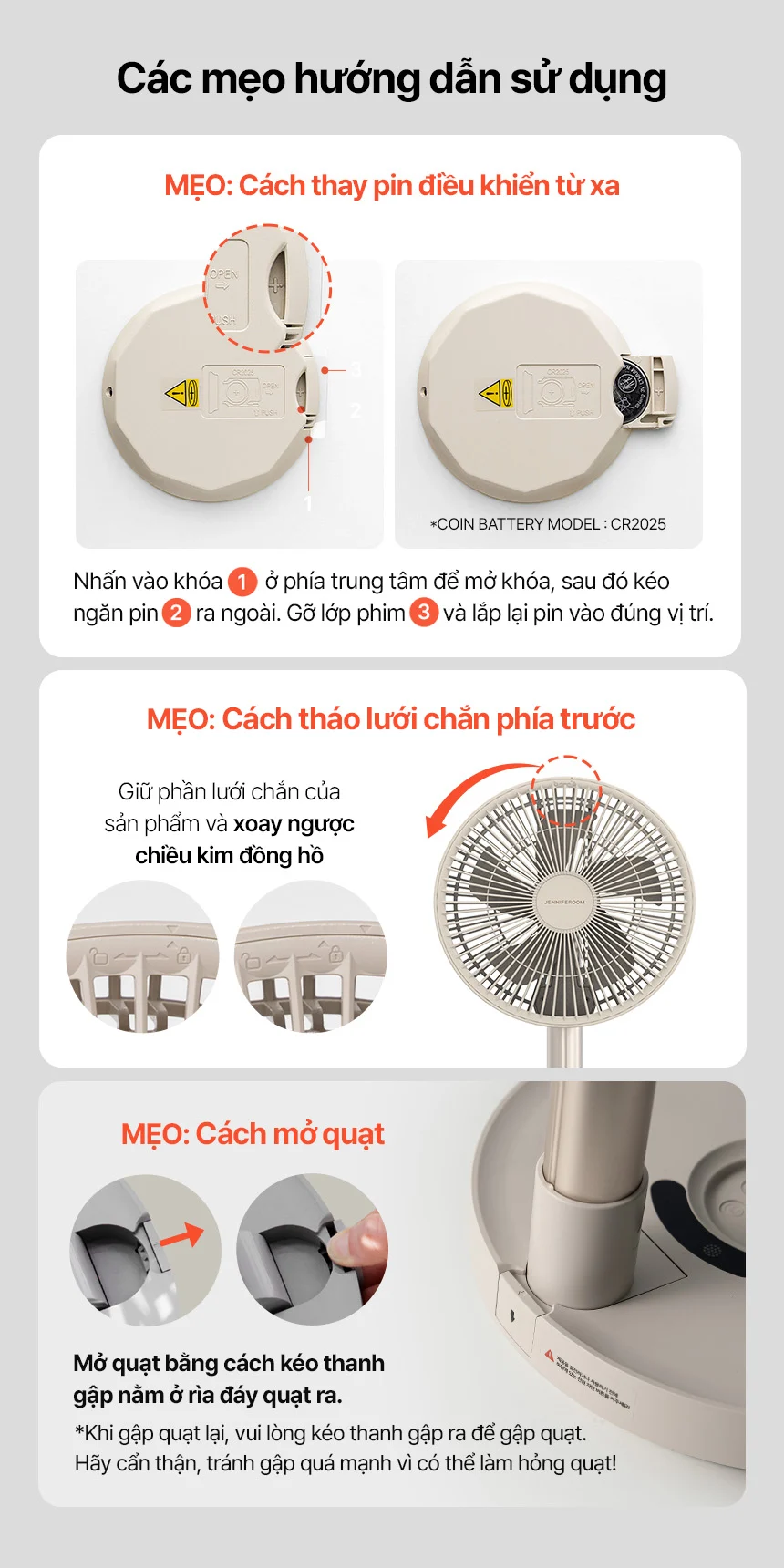 quat sac dien gap gon jenniferoom foldable fan 8w 8000mah mau be jrl ff085com description 1785050302 1
