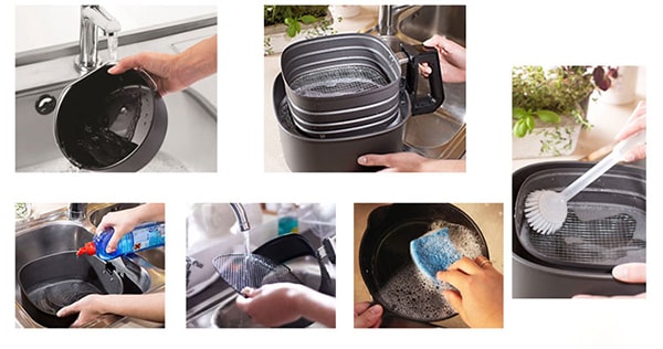 Bật mí cách vệ sinh nồi chiên không dầu bền đẹp luôn như mới