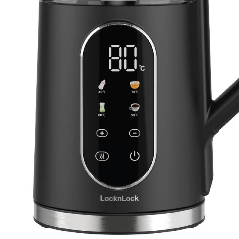 Ấm đun siêu tốc LocknLock Digital electric kettle 1.7L- Màu đen EJK286BLK 5 chế độ nhiệt, giữ ấm 2 giờ 6 Ấm đun siêu tốc LocknLock Digital electric kettle 1.7L- Màu đen EJK286BLK 5 chế độ nhiệt, giữ ấm 2 giờ gallery