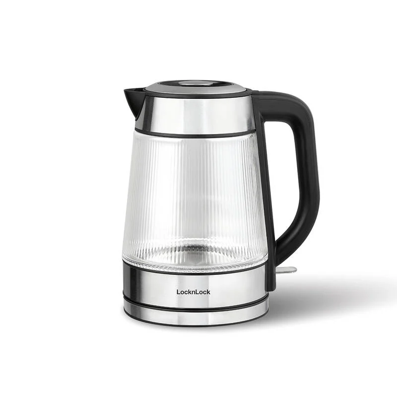 [Áp voucher 6%] Ấm Đun Siêu Tốc LocknLock Glass Electric Kettle EJK256BLK