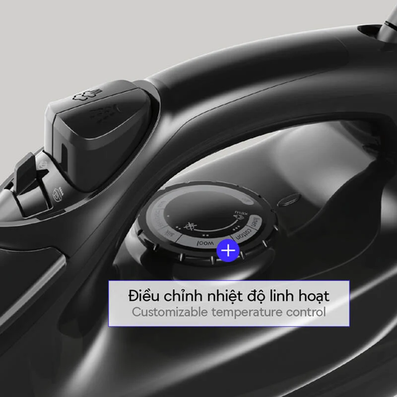 Bàn ủi hơi nước LocknLock 1800W, mặt đế ceramic, bình nước 220ml – ENI334BLK 4 Bàn ủi hơi nước LocknLock 1800W, mặt đế ceramic, bình nước 220ml – ENI334BLK gallery