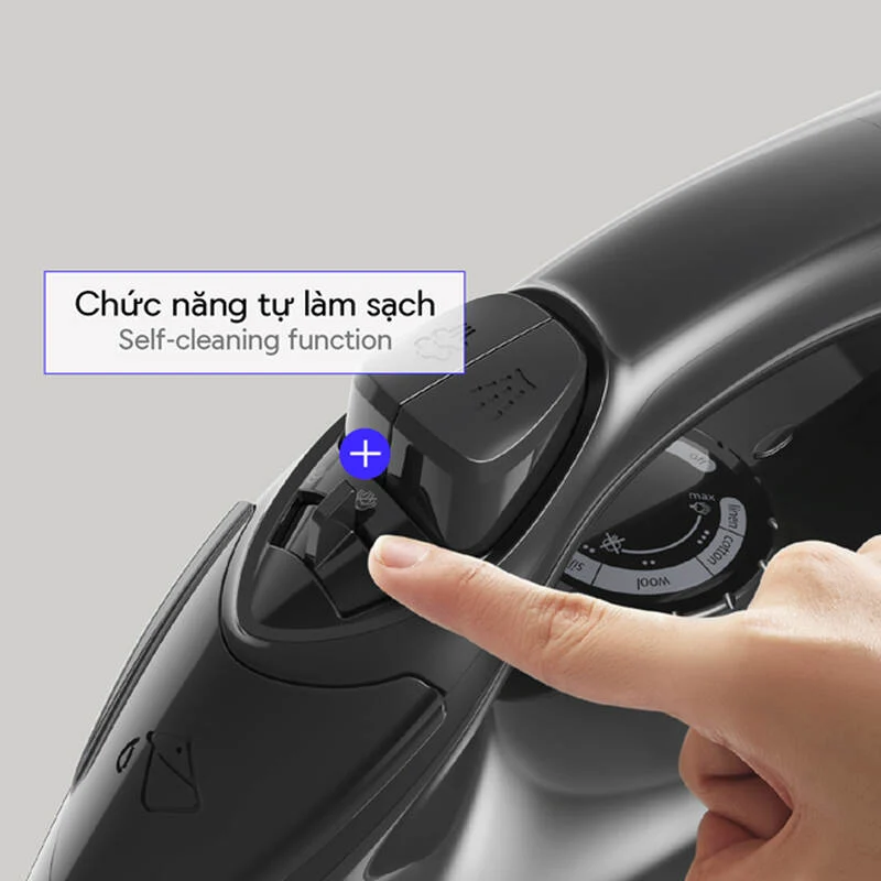 Bàn ủi hơi nước LocknLock 1800W, mặt đế ceramic, bình nước 220ml – ENI334BLK 6 Bàn ủi hơi nước LocknLock 1800W, mặt đế ceramic, bình nước 220ml – ENI334BLK gallery