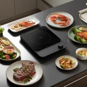 Bếp điện từ LocknLock Induction Cooker 2000W - Màu đen - EJI351BLK