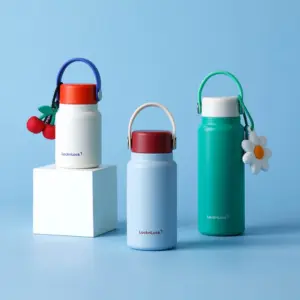 Bình giữ nhiệt bỏ túi LocknLock Mini pocket tumbler có quai xách LHC4439GRN - LHC4438BLU - LHC4437IVY