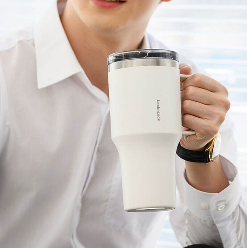 Bình Giữ Nhiệt Locknlock Metro King Tumbler 820ml 3 màu (Màu Xanh, Màu Xám, Màu Ngà) - LHC4326 5 Bình Giữ Nhiệt Locknlock Metro King Tumbler 820ml 3 màu (Màu Xanh, Màu Xám, Màu Ngà) - LHC4326 gallery