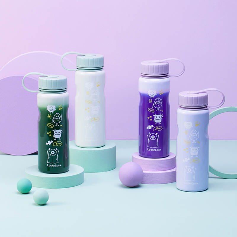 Bình Nước LocknLock 500ml Đổi Màu Theo Nhiệt Độ, Thép Không Gỉ 2 màu (Tím, Mint) LHC7005