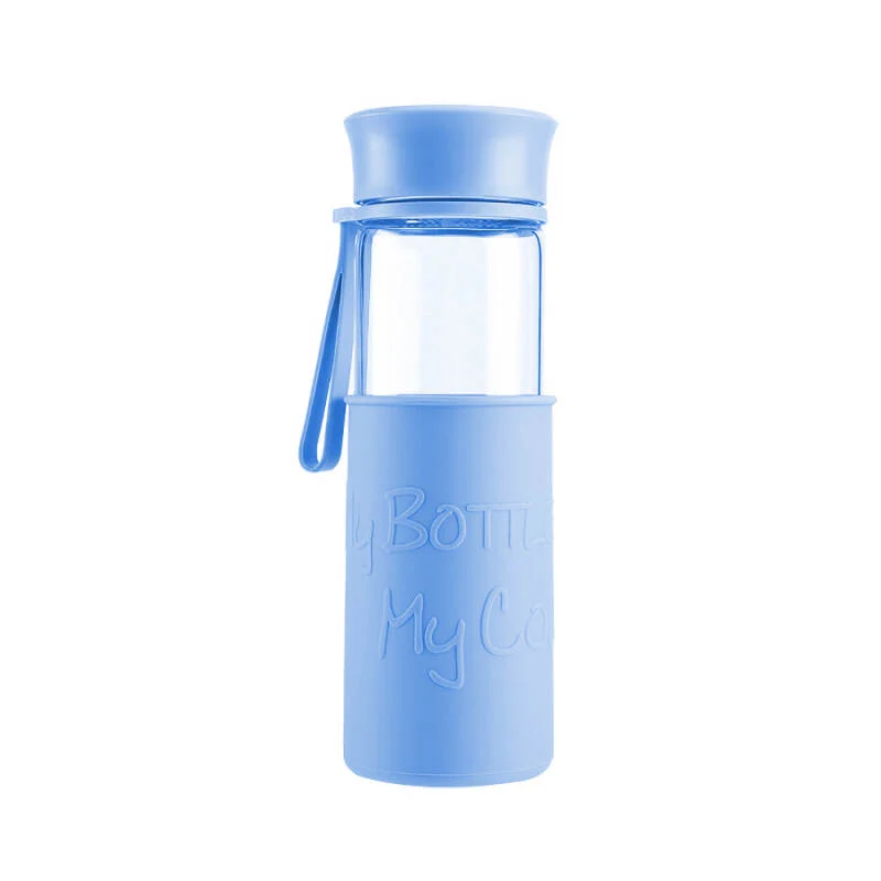 Bình nước thủy tinh chịu nhiệt Lock&Lock có vỏ bọc silicone 500ml LLG673MB