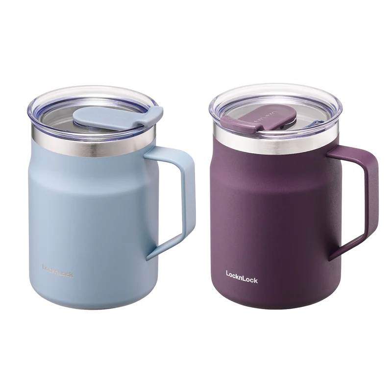 Ca Nước Giữ Nhiệt LocknLock Metro Mug 475ml - 3 Màu (Xanh Mint, Navy, Trắng) - LHC4219