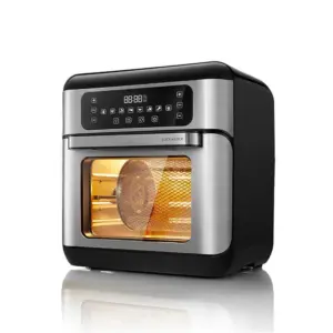 [Giảm ngay 300k] Lò Nướng Chân Không Điện Tử LocknLock Digital Air Fryer Oven 10L - Màu Đen - EJF291BLK