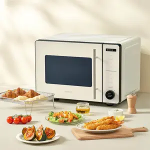 Lò Chiên Không Dầu kết hợp Vi Sóng LocknLock Rangefryer EJF294IVY 22L