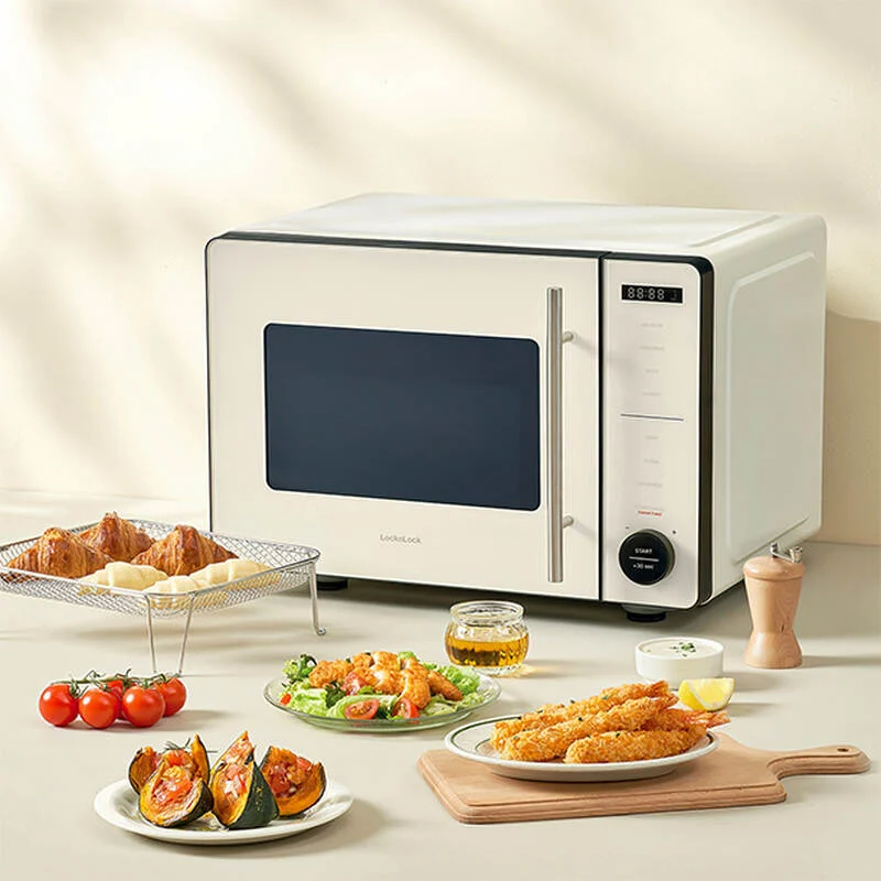 Lò Chiên Không Dầu kết hợp Vi Sóng LocknLock Rangefryer EJF294IVY 22L