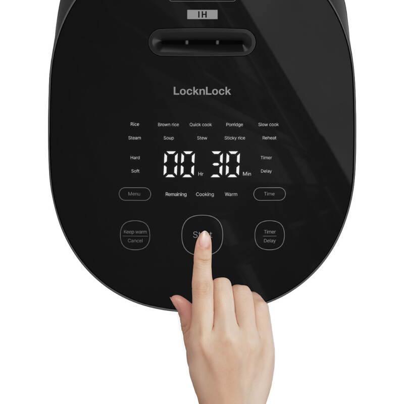 Nồi cơm điện cao tần LocknLock 1.2L chống tràn, giữ ấm 24 giờ EJR586BLK 7 Nồi cơm điện cao tần LocknLock 1.2L chống tràn, giữ ấm 24 giờ EJR586BLK gallery