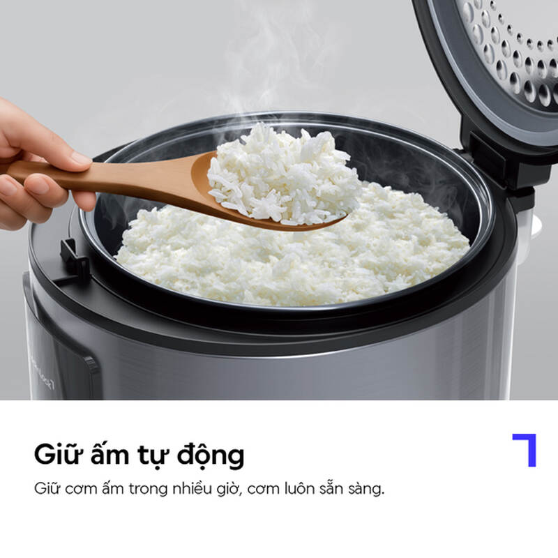 Nồi cơm điện LocknLock Essential Rice Cooker dung tích 1.8L - Màu Đen - EJR452BLK 5 Nồi cơm điện LocknLock Essential Rice Cooker dung tích 1.8L - Màu Đen - EJR452BLK gallery