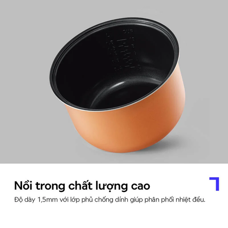 Nồi cơm điện LocknLock Essential Rice Cooker dung tích 1.8L - Màu Đen - EJR452BLK 7 Nồi cơm điện LocknLock Essential Rice Cooker dung tích 1.8L - Màu Đen - EJR452BLK gallery