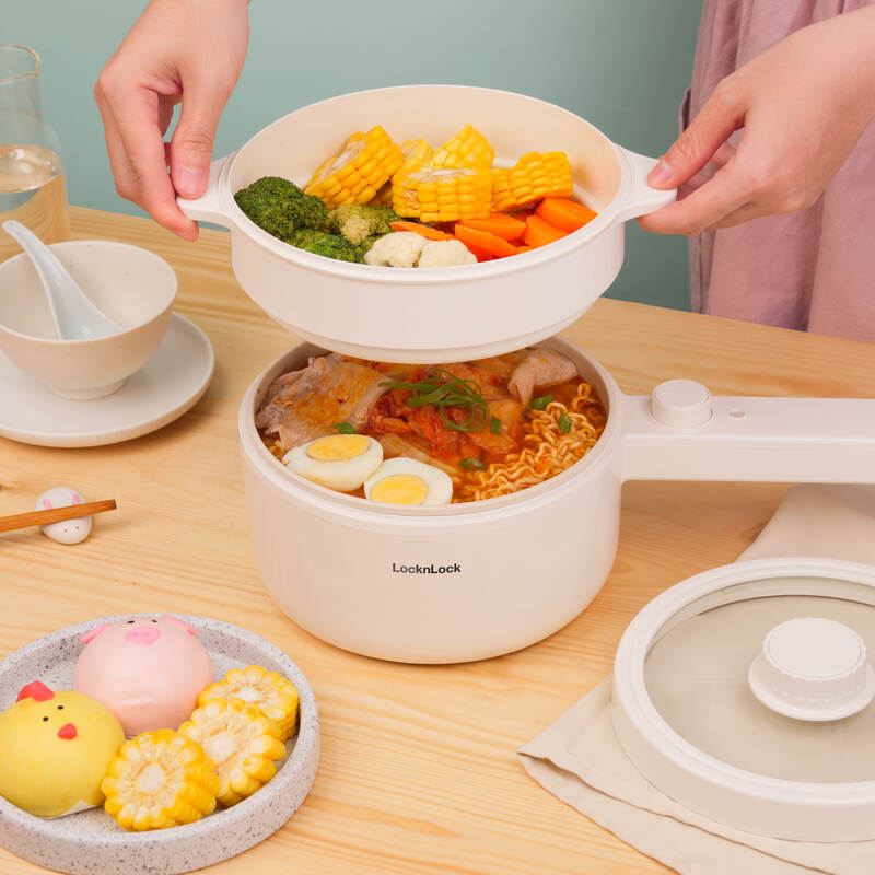 Nồi Điện Đa Năng LocknLock Electric Multi Pot 220V, 50Hz, 600W, 1.5L - Màu Ngà - EJP436IVY 3 Nồi Điện Đa Năng LocknLock Electric Multi Pot 220V, 50Hz, 600W, 1.5L - Màu Ngà - EJP436IVY gallery